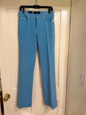 NWT $140 Fabrizio Gianni Soft Stretch Jeans BLUE sz 8